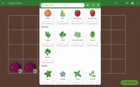 Planter app garden planner preview